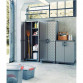 Armadio Portascope in plastica lavanderia garage UP 68 x 39 x 173 h Grigio