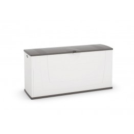 Baule cassone plastica multiuso KARISMA bianco/grigio